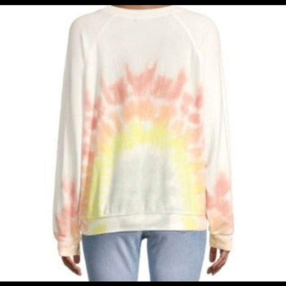 Wildfox Rainbow Tie Dye Oversized Sweatshirt - Picture 2 of 13